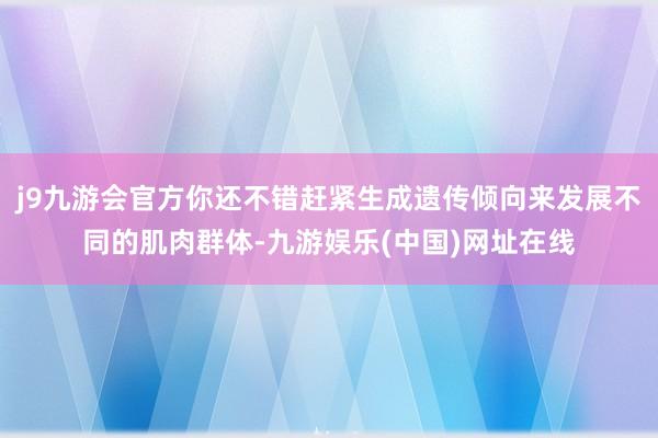 j9九游会官方你还不错赶紧生成遗传倾向来发展不同的肌肉群体-九游娱乐(中国)网址在线
