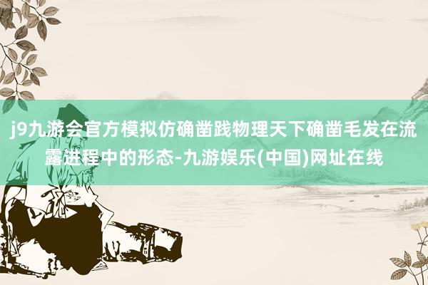 j9九游会官方模拟仿确凿践物理天下确凿毛发在流露进程中的形态-九游娱乐(中国)网址在线