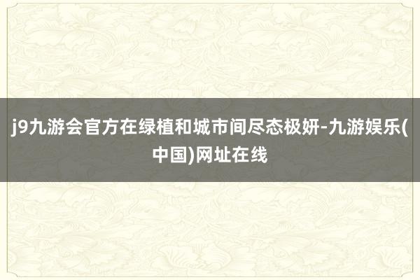 j9九游会官方在绿植和城市间尽态极妍-九游娱乐(中国)网址在线