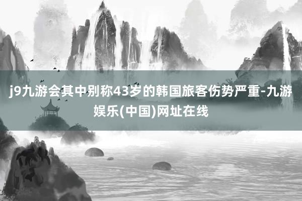 j9九游会其中别称43岁的韩国旅客伤势严重-九游娱乐(中国)网址在线